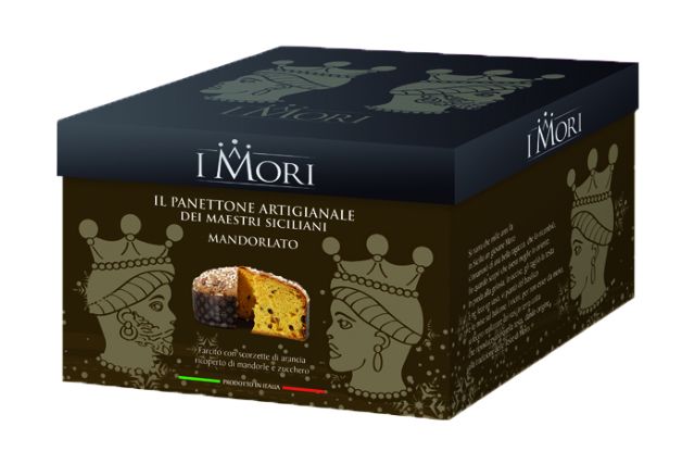 I Mori Artisanal Almond Panettone Christmas Cake (12x900g) | Special Order | Delicatezza