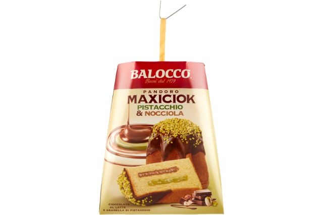 Balocco Pandoro Maxiciok Pistachio & Hazelnut (12x800g) | Special Order | Delicatezza