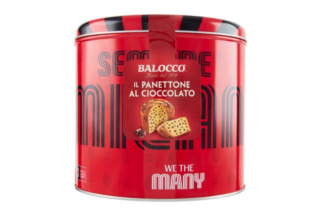 Balocco Panettone with Chocolate Chips Teams Milan (12x750g) | Special Order | Delicatezza