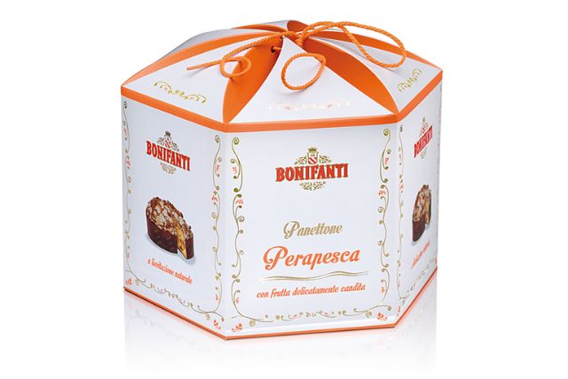 Bonifanti Pears and Peaches Panettone Boxed (6x1Kg)