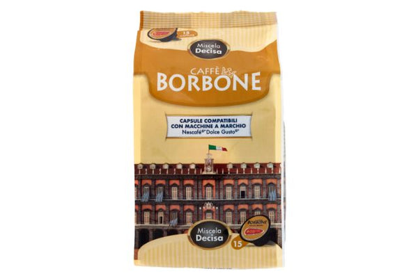 Borbone Capsules Compatible with Nescafé Dolce Gusto, Decaffeinated blend