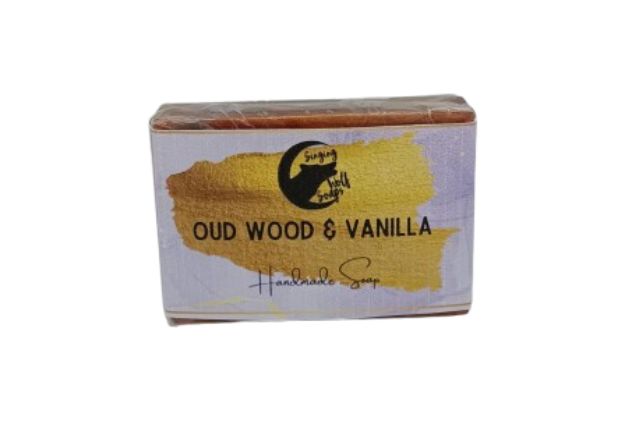 Singing Wolf Soaps Oud Wood & Vanilla Soap Bar (100g) | Delicatezza