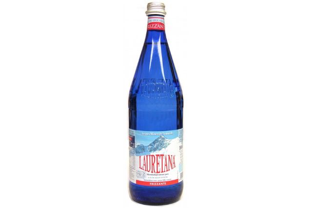 Lauretana Sparkling Water Glass Bottle (6x1L) | Delicatezza 