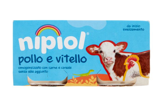 Nipiol Veal and Chicken Puree (12x2x80g) - Baby Food | Special Order | Delicatezza