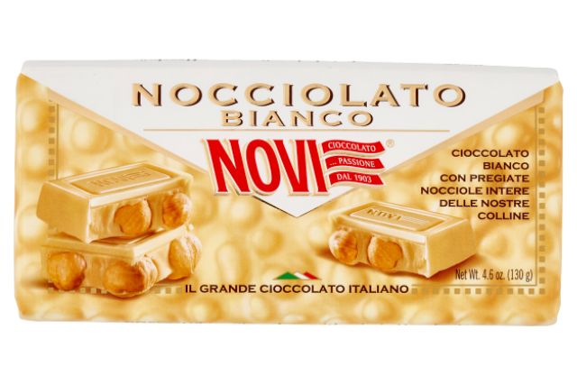 Novi White Chocolate with Hazelnuts (16x130g) | Special Order | Delicatezza