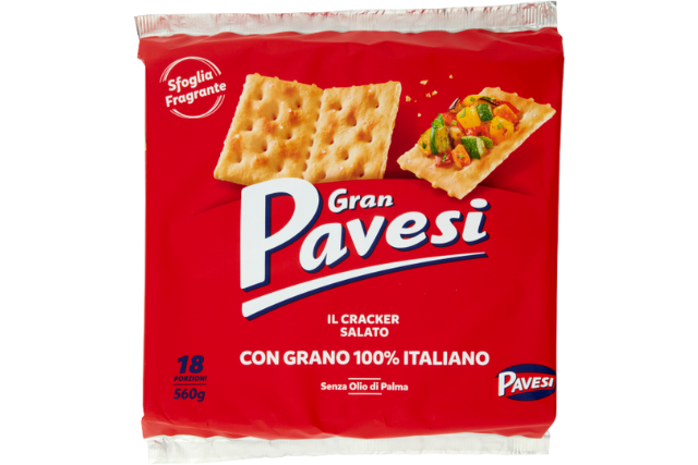 Pavesi Salted Crackers (560g) | Delicatezza