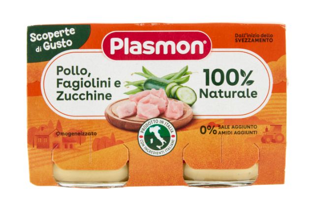 Plasmon Chicken and Vegetables Puree (12x2x120g) - Baby Food | Special Order | Delicatezza