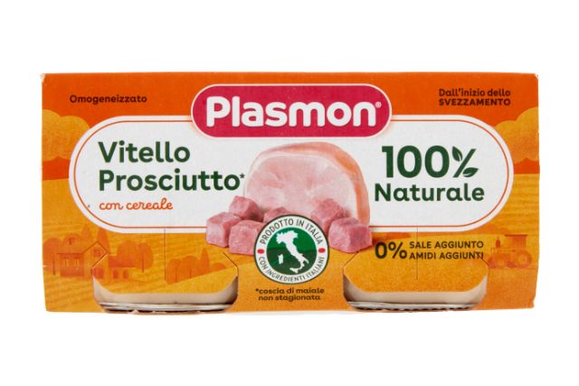 Plasmon Veal and Ham Puree (12x2x80g) - Baby Food | Special Order | Delicatezza