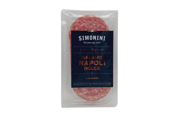 Simonini Salame Napoli Dolce Sliced (15x80g) | Wholesale | Delicatezza 