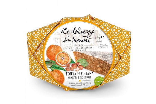 Le Dolcezze di Nanni Torta Floriana Orange and Hazelnuts (12x250g) | Wholesale | Delicatezza